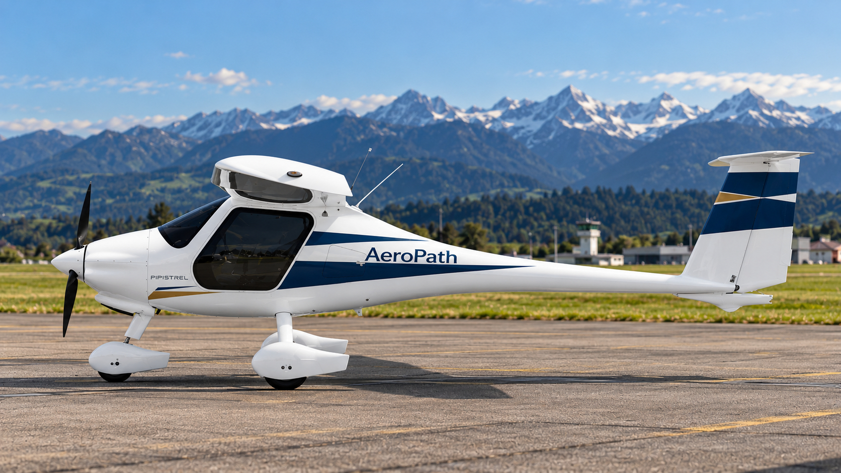 Pipistrel Explorer in der Seitenansicht